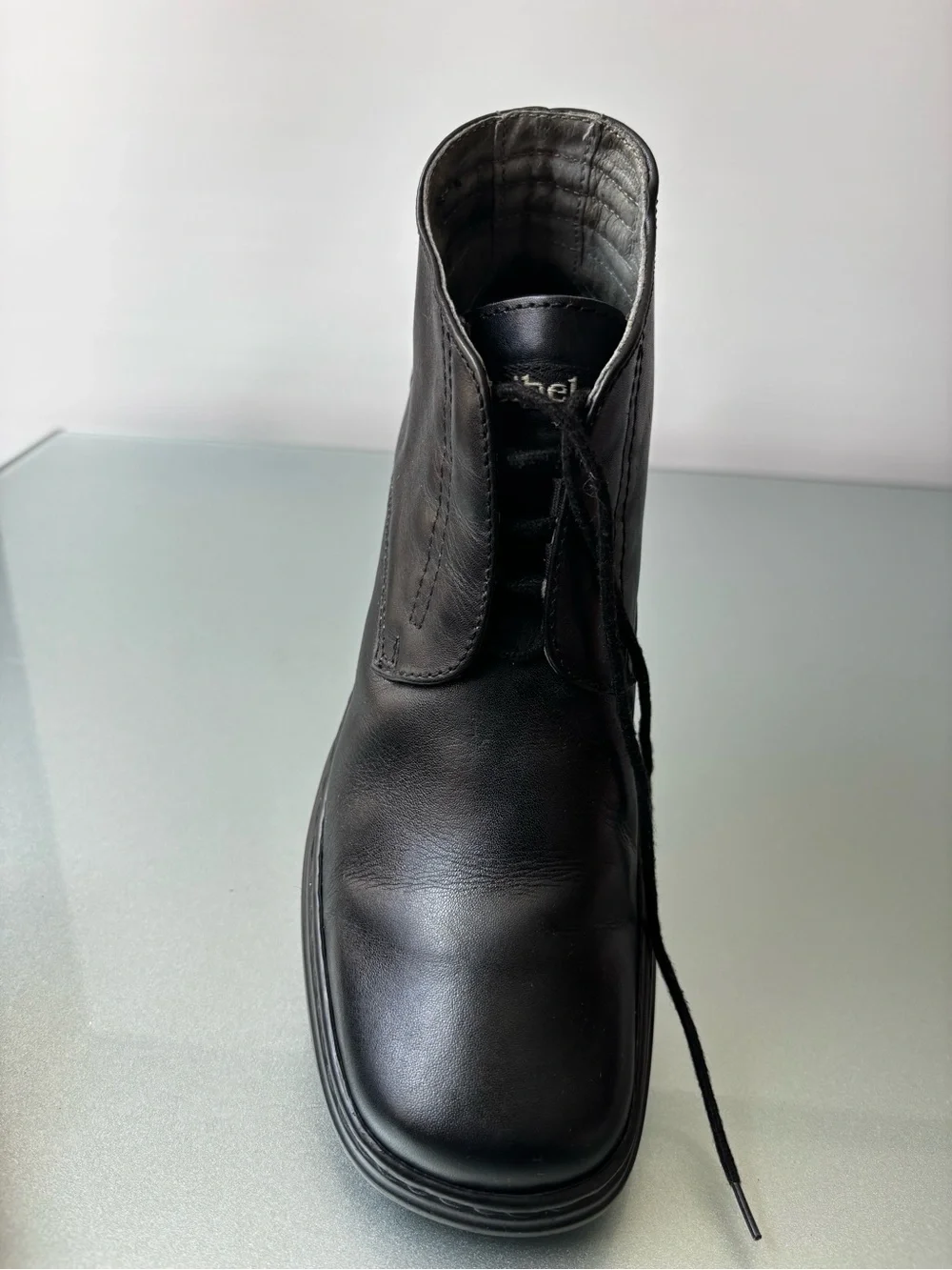 Josef Seibel Men's Black Leather Chukka Boots